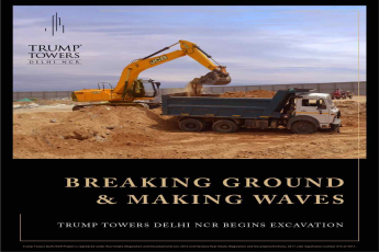 Excavation work started at Trump Towers in Gurgaon, Delhi NCR